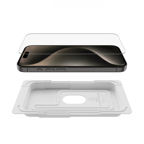 Protector De Pantalla Belkin Ova137Zz Iphone 15 Pro Tempered