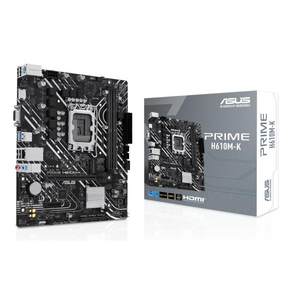Pb Asus Prime H610m-k Skt Lga 1700 M-atx Ddr5-5600mhz Hdmi Dvi Vga 1xpcie 4.0 1xpcie 3.0 M.2 Glan Us Hover Image