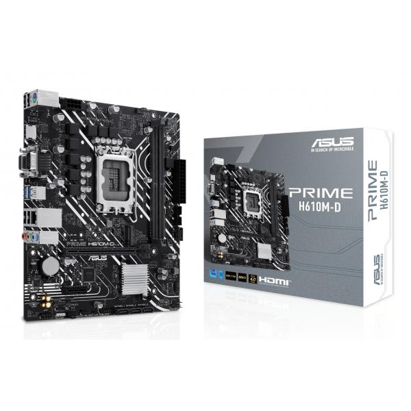 Pb Asus Prime H610m-d M-atx 2xddr5 Skt1700 Gen 12/13 Vga Hdmi M.2 G-lan Usb3.2