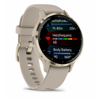 Garmin Venu 3s - Smartwatch Premium Con Gps - Amoled - Funciónes Avanzadas De Salud Y Forma Física - Más De 30 Aplicaciónes Deportivas - 10 Días De Autónomía - Beige Gold