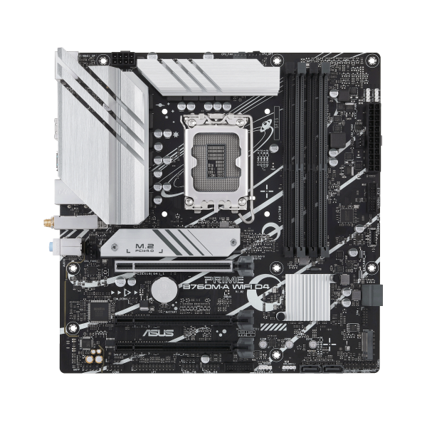 Pb Microatx Asus Prime B760m-a Wifi D4 Lga1700 4xddr4 2xm.2 Pcie 4.0 Lan 2.5g Wifi-6 Bt Dp Hdmi