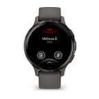 Garmin Venu 3s Reloj Smartwatch 41mm Bisel Acero Inoxidable Gris Con Caja Y Correa De Silicona Gris