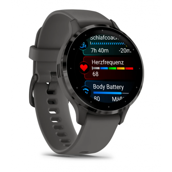 Garmin Venu 3s Reloj Smartwatch 41mm Bisel Acero Inoxidable Gris Con Caja Y Correa De Silicona Gris
