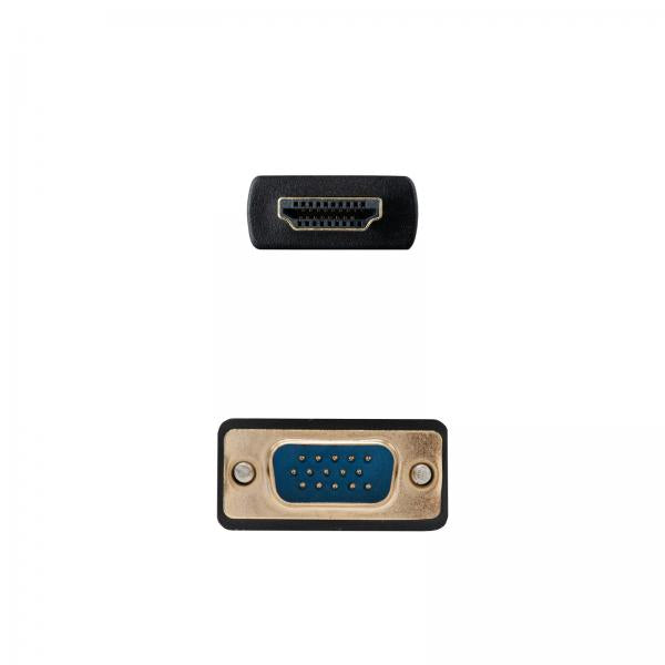 Cable Conversor Nanocable 10.15.4348/ Hdmi Macho Vga Macho/