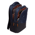 Mochila Trust Lisboa Color Azul Para Portatiles Hasta 16" 3 Compartimientos 23l