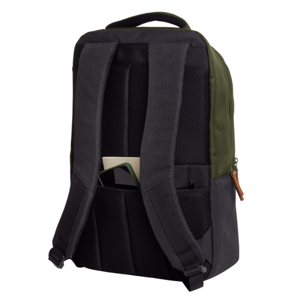 MOCHILA TRUST LISBOA COLOR VERDE PARA PORTATILES HASTA 16" 3 COMPARTIMIENTOS 23L