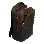 MOCHILA TRUST LISBOA COLOR VERDE PARA PORTATILES HASTA 16" 3 COMPARTIMIENTOS 23L