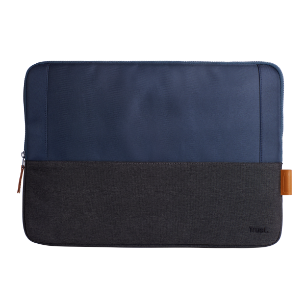 Funda De Portatil 16" Trust Lisboa 24982 Soft Sleeve Color Negro/azul Tablets/portatiles Hasta 16"