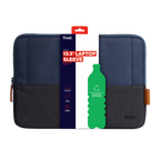 Funda Tablet Trust Lisboa 25123 Soft Sleeve Color Negro/azul - Para Tablets/portatiles Hasta 13.3