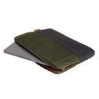 Funda De Portatil 16" Trust Lisboa 25247 Soft Sleeve Color Negro/verde Tablets/portatiles Hasta 16"*