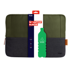 Funda De Portatil 16" Trust Lisboa 25247 Soft Sleeve Color Negro/verde Tablets/portatiles Hasta 16"*