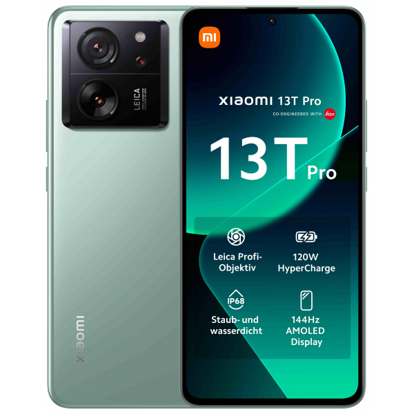 Xiaomi 13T Pro 5G 16GB/1TB Verde - Teléfono móvil con Cámara Leica