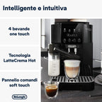 De'Longhi Magnifica Start ECAM220.60.B - Cafetera Superautomática con 4 recetas y jarra LatteCrema Hot