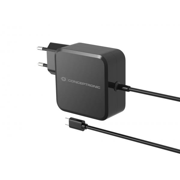Cargador De Pared Usb Tipo C Conceptronic Ozul05be Pd 3.0 Gan 100w