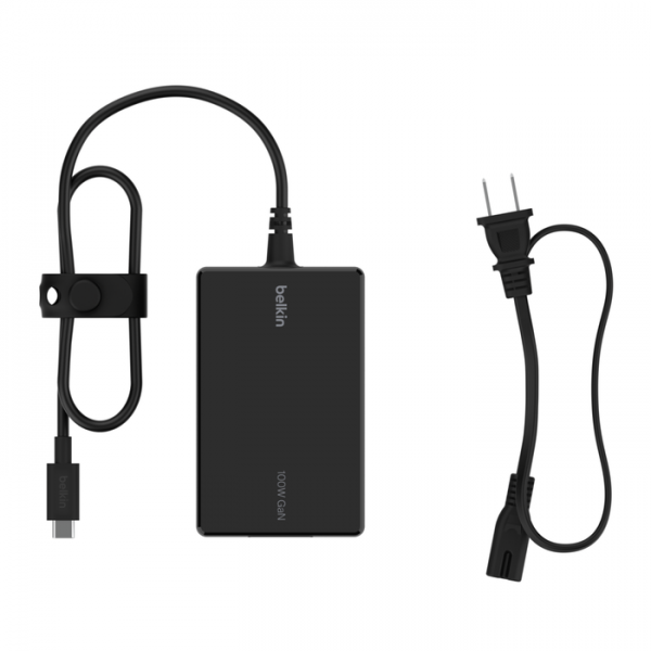 Cargador Universal De Portatil Belkin Inc016glbk Usb-c Gan 100w Pd Cable 2.5m