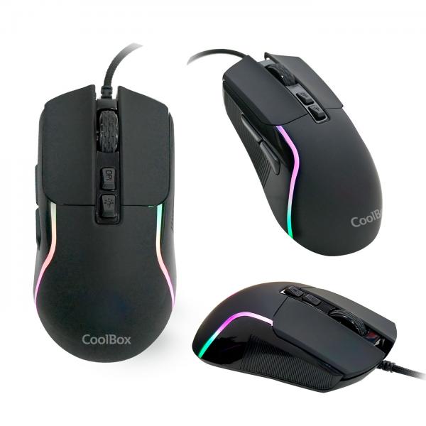 Teclado Mouse Headset Y Alfombrilla Coolbox Xwing 2 Negro Teclado Usb Membrana Mouse Usb 7200dpi Rgb
