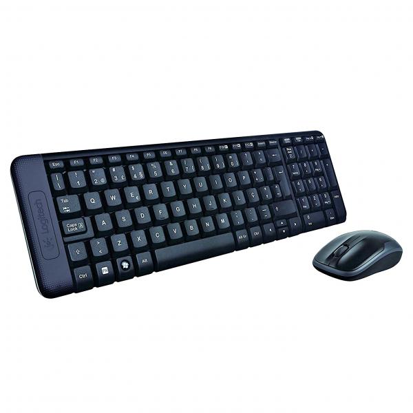 Pack Inalámbrico LOGITECH MK220 - USB  Teclado y Ratón  Negro