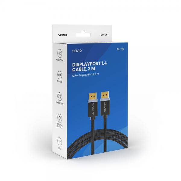 Cable Dp 1.4 Savio Cl-176 3m