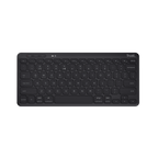 Teclado Trust Lyra Inalambrico Compacto Y Multidispositivo Negro Hecho Con Materiales Reciclados