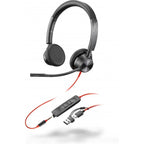Auriculares Poly Blackwire 3325 Negro