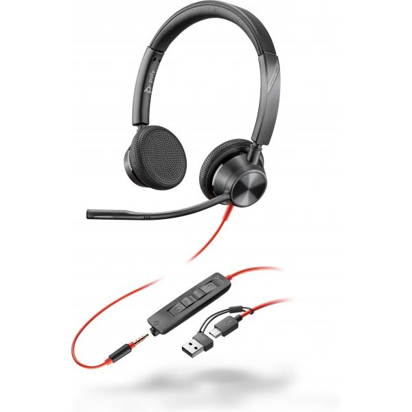 Auriculares Poly Blackwire 3325 Negro
