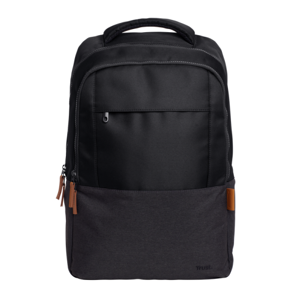 MOCHILA TRUST LISBOA COLOR NEGRO PARA PORTATILES HASTA 16" 3 COMPARTIMIENTOS 23L