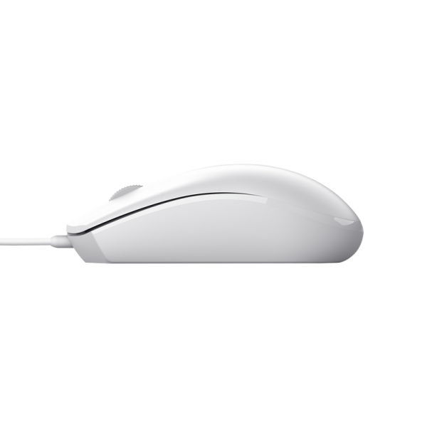 Mouse Trust Tm-101 Eco Usb 3 Botones Y Rueda Desplazamiento 1200dpi Color Blanco 25320