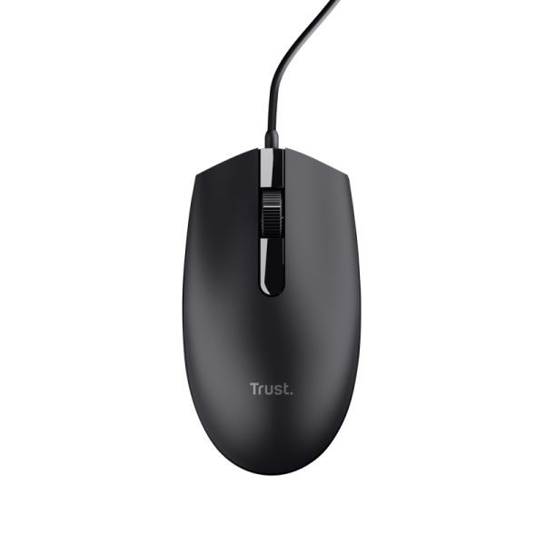 Mouse Trust Tm-101 Eco Usb 3 Botones Y Rueda Desplazamiento 1200dpi Color Negro 25295