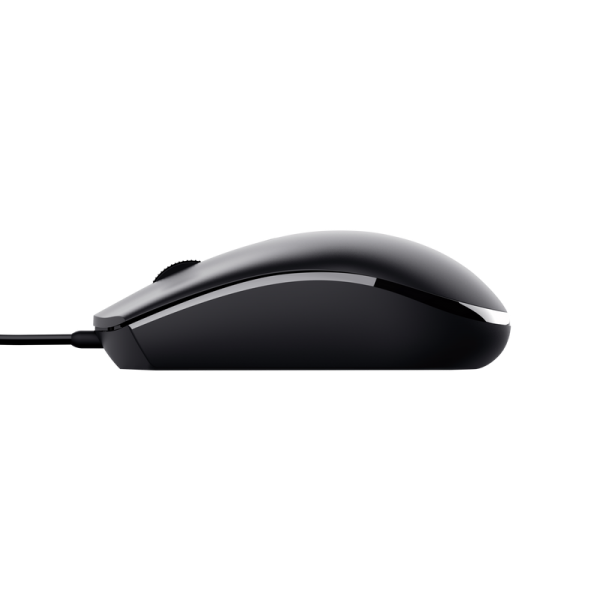 Mouse Trust Tm-101 Eco Usb 3 Botones Y Rueda Desplazamiento 1200dpi Color Negro 25295