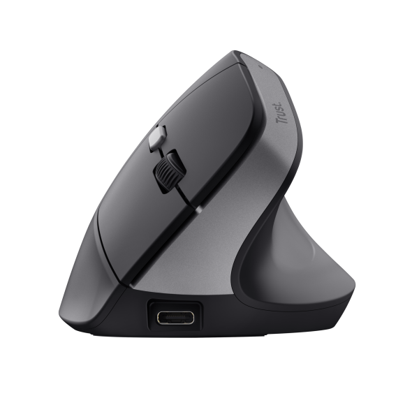 Mouse Trust Wireless Ergo Bayo Ii 25145 Rf 2.4 Ghz Dpi Ajustable 800-2400ppp 6 Botones Carga Usb-c
