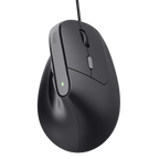 Mouse Trust Ergo Bayo Ii 25144 Dpi Ajustable 800-2400ppp 6 Botones Cable 150cm Negro