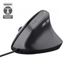 Mouse Trust Ergo Bayo Ii 25144 Dpi Ajustable 800-2400ppp 6 Botones Cable 150cm Negro