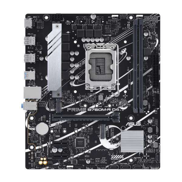 Pb Microatx Asus Prime B760m-r D4 Lga1700 2xddr4 2xm.2 Pcie 4.0 Lan 2.5g Hdmi Aura