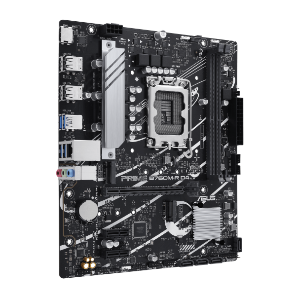 Pb Microatx Asus Prime B760m-r D4 Lga1700 2xddr4 2xm.2 Pcie 4.0 Lan 2.5g Hdmi Aura