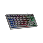 Teclado H-mech Gaming Mars Gaming Mk023 Color Negro Tamao Compacto Tkl Iluminacion Rgb