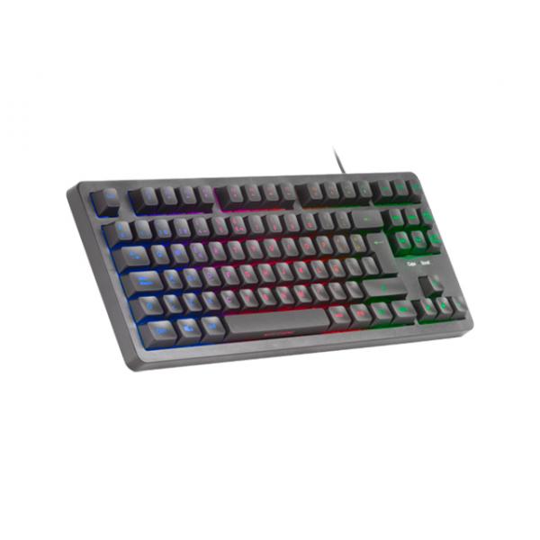 Teclado H-mech Gaming Mars Gaming Mk023 Color Negro Tamao Compacto Tkl Iluminacion Rgb