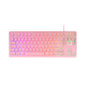 Teclado H-mech Gaming Mars Gaming Mk023 Color Rosa Tamao Compacto Tkl Iluminacion Rgb
