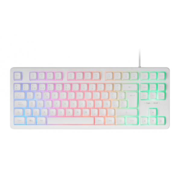 Teclado H-mech Gaming Mars Gaming Mk023 Color Blanco Tamao Compacto Tkl Iluminacion Rgb Main Image