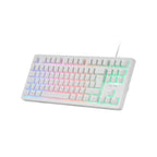 Teclado H-mech Gaming Mars Gaming Mk023 Color Blanco Tamao Compacto Tkl Iluminacion Rgb