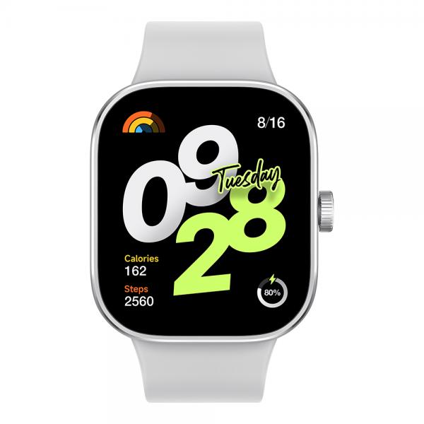 Xiaomi Redmi Watch 4 Plata - Reloj inteligente con GPS