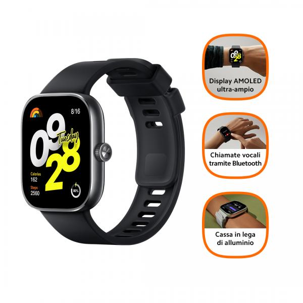 Xiaomi Redmi Watch 4 Negro - Reloj inteligente con GPS