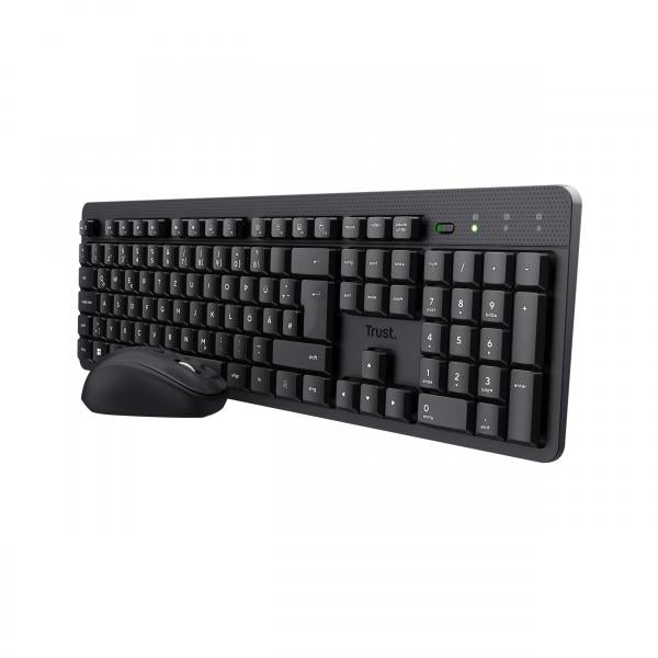 Teclado Y Mouse Trust Wireless Tkm-360 Silencioso 25356