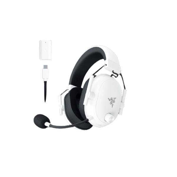 Razer BlackShark V2 HyperSpeed Blanco Diadema Bluetooth 5.2 Auriculares gaming inalámbricos