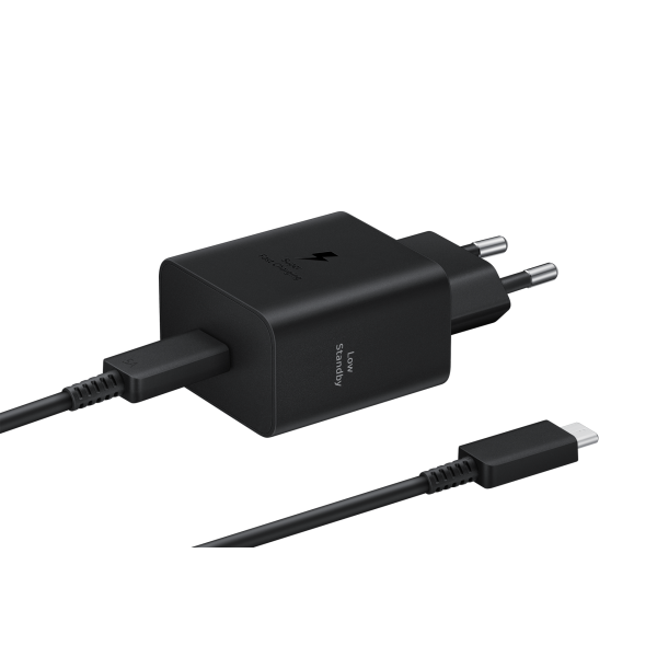 Cargador Samsung Usb-C 45W Negro Con Cable Ep-T4511Xbegeu