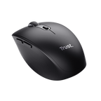Mouse Trust Wireless Y Bluetooth Ozaa 24819 Negro Recargable- Sensor Optico - 6 Botones - 800/1600/3