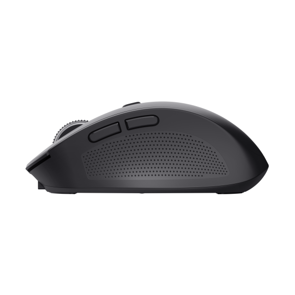 Mouse Trust Wireless Y Bluetooth Ozaa 24819 Negro Recargable- Sensor Optico - 6 Botones - 800/1600/3