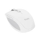 Mouse Trust Wireless Y Bluetooth Ozaa 24933 Blanco Recargable- Sensor Optico - 6 Botones - 800/1600/