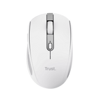 Mouse Trust Wireless Y Bluetooth Ozaa 24933 Blanco Recargable- Sensor Optico - 6 Botones - 800/1600/