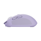 Mouse Trust Wireless Y Bluetooth Ozaa 25384 Morado Recargable- Sensor Optico - 6 Botones - 800/1600/