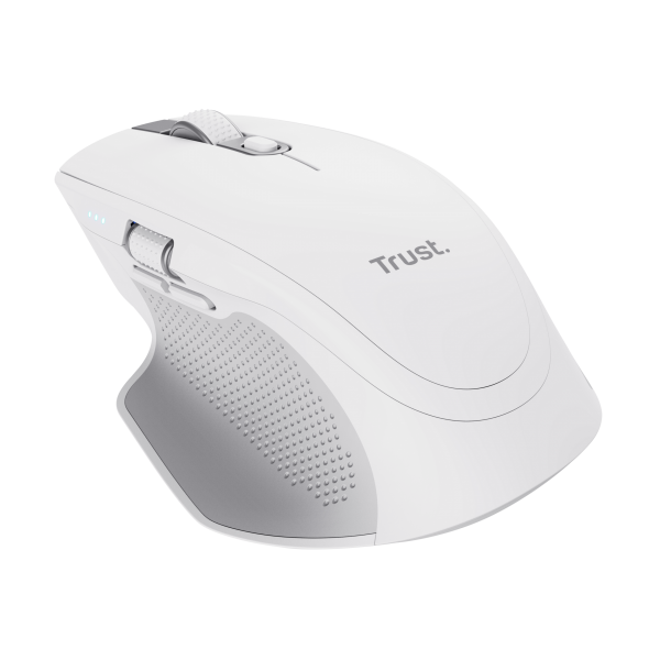 Mouse Trust Wireless Y Bluetooth Ozaa+ 24935 Blanco Multidespositivo Recargable- Sensor Optico - 6 B